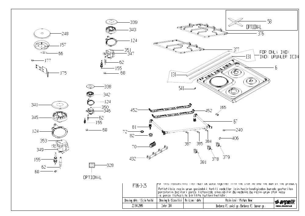Vue éclatée BEKO FSE63110DSCS 7738987625
