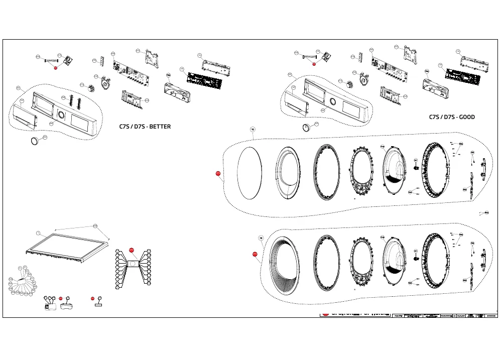 Vue éclatée BEKO FSM58301WC 7717187653