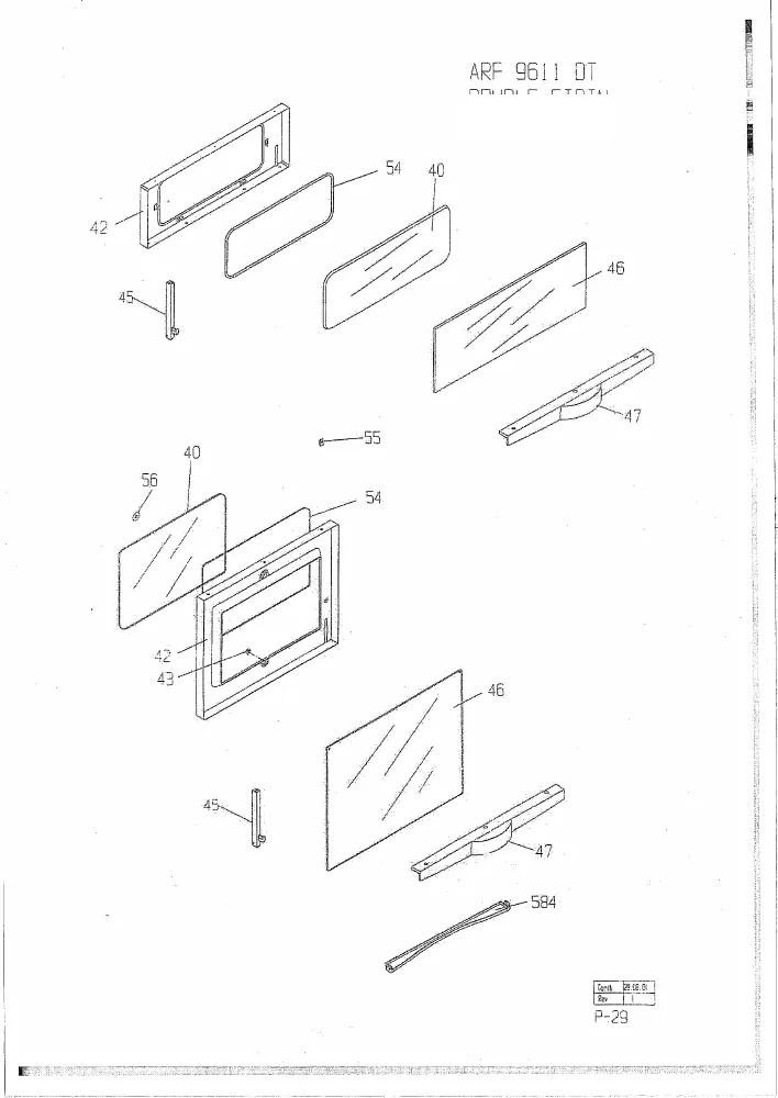 Vue éclatée BEKO BFD6654MR 7714687601
