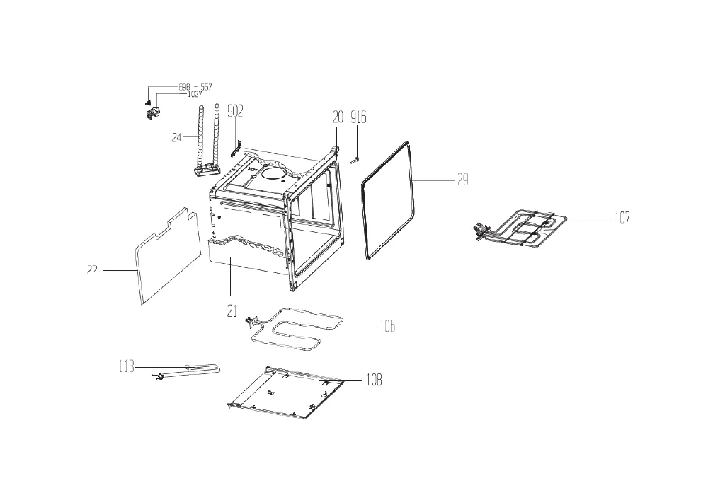 Vue éclatée BEKO CSE57102GW 7787187618