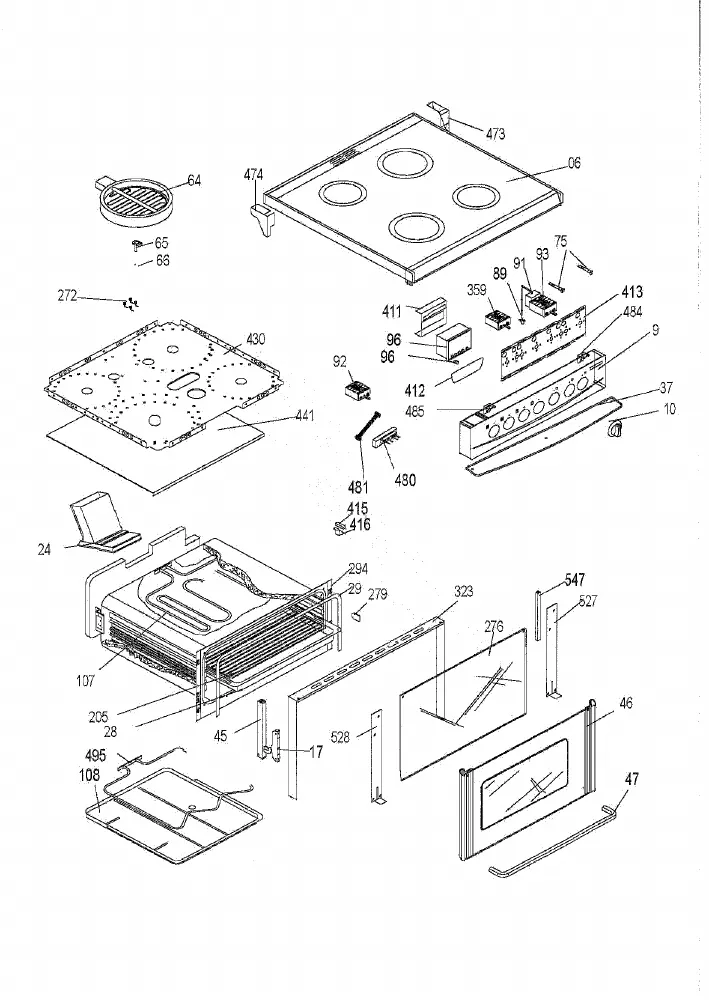 Vue éclatée BEKO BFD5631C 6639876000
