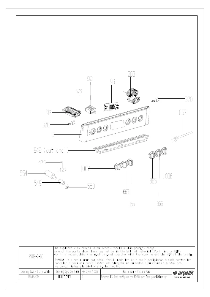 Vue éclatée BEKO FDF83310DA 7717187611