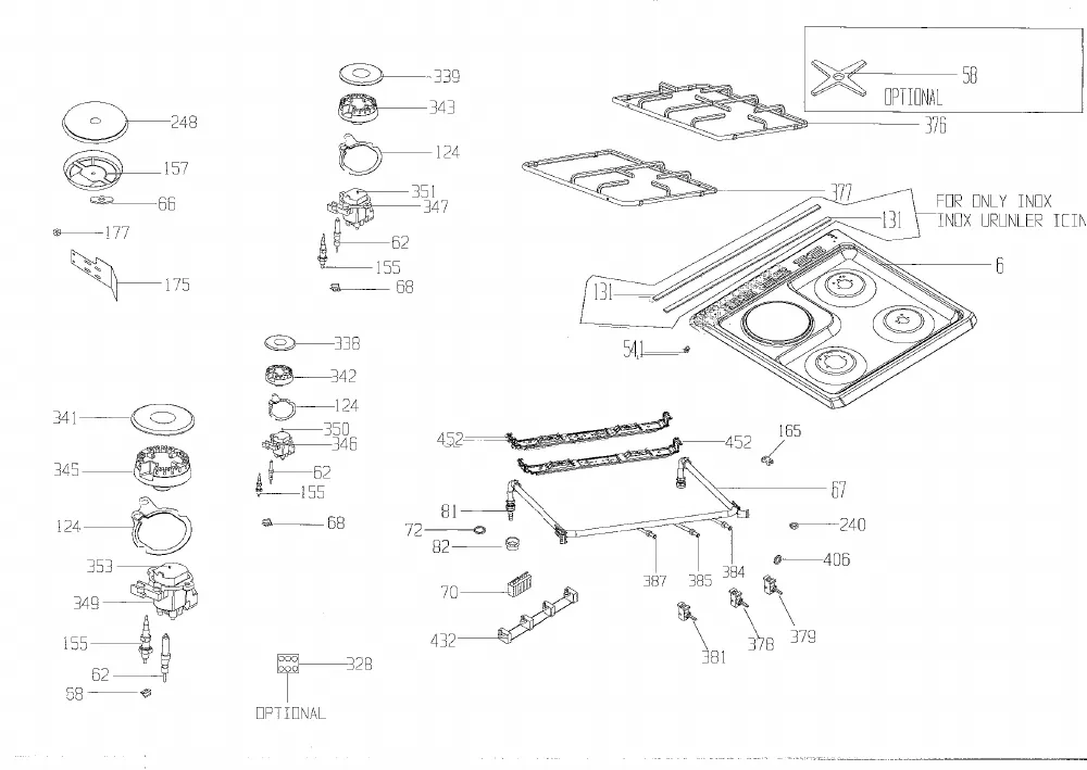 Vue éclatée BEKO CDF73111DA 7717187608