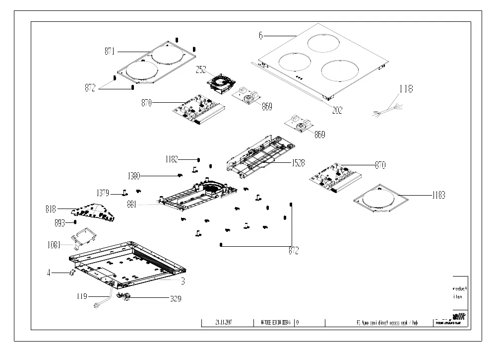 Vue éclatée BEKO FSE58300WC 7787187635