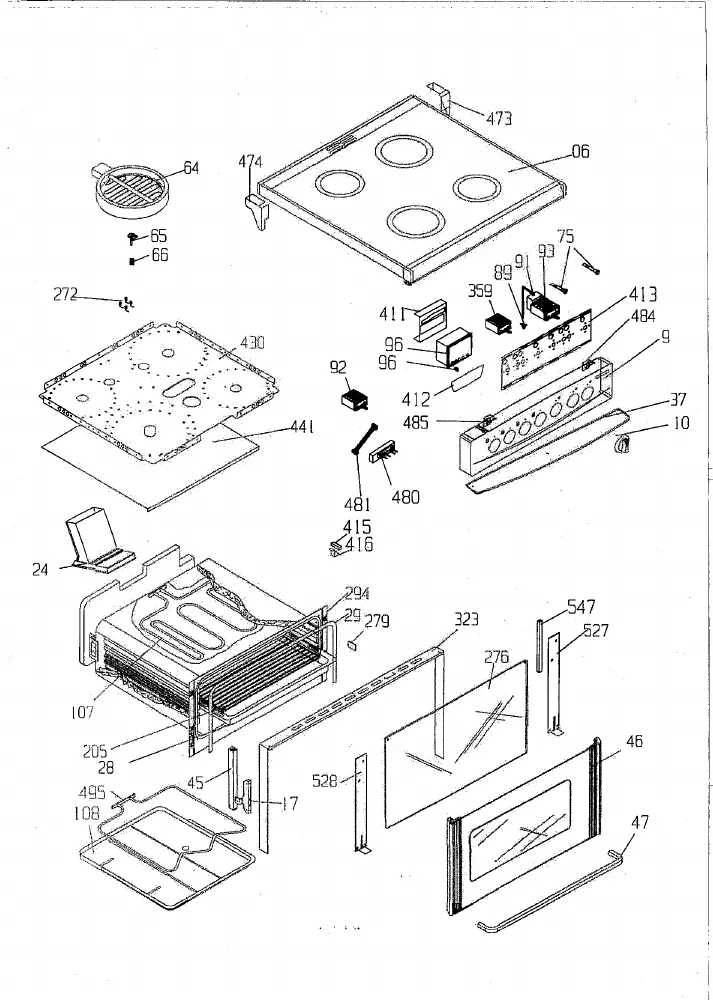 Vue éclatée BEKO BFD6656C 7714787600