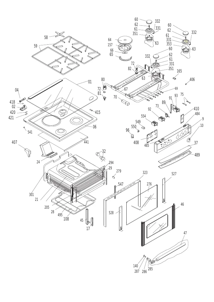 Vue éclatée BEKO BFD5631(s)