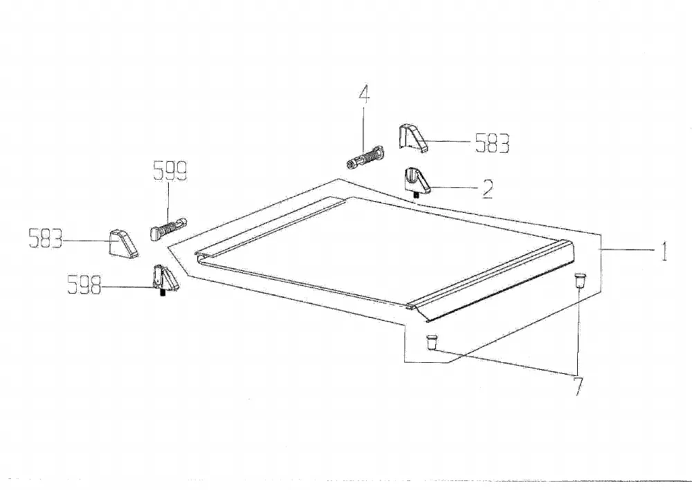Vue éclatée BEKO CDF63111DB 7717187607