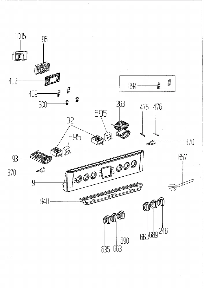 Vue éclatée BEKO CSE67300GW 7785987601