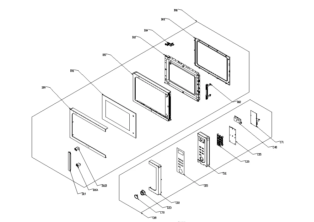 Vue éclatée BEKO MOF23110IX 8850513200