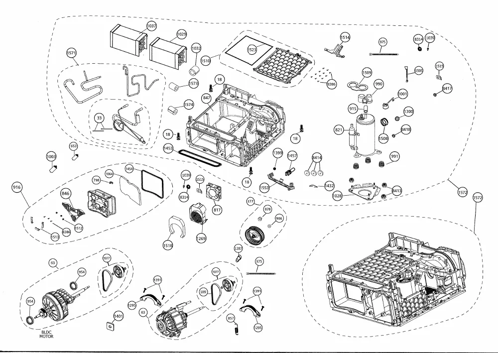 Vue éclatée BEKO DS8331PA1W 7188233240