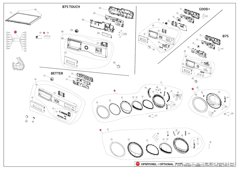 Vue éclatée BEKO DCY9402GX 7187842600