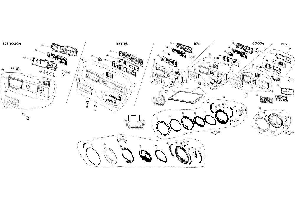Vue éclatée BEKO DCY824 7187842790