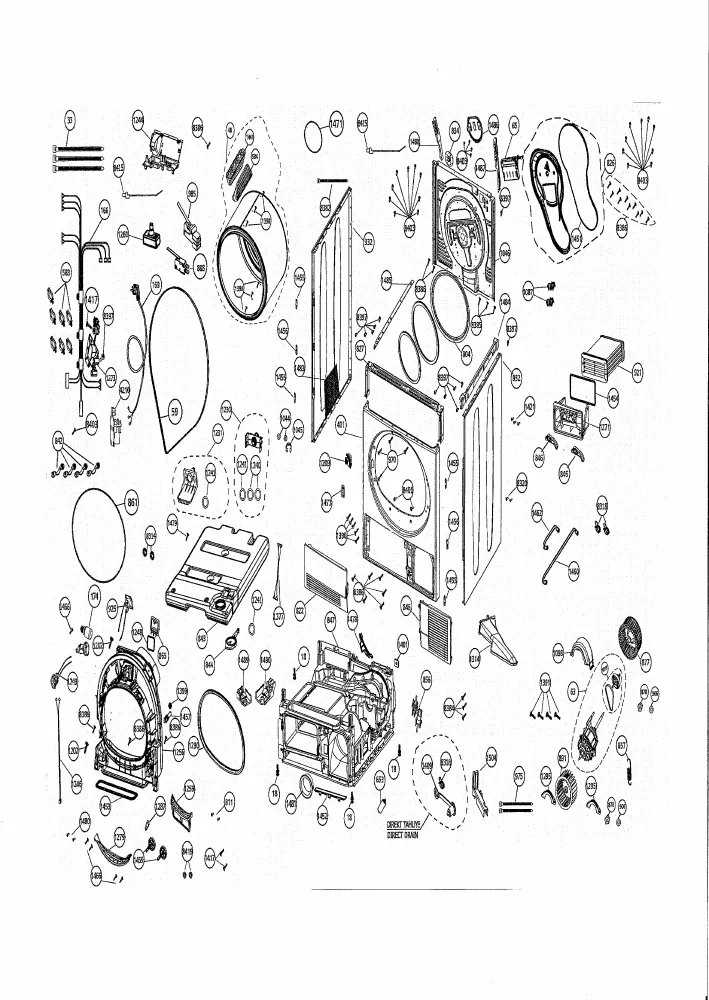 Vue éclatée BEKO DC7132 7182582800