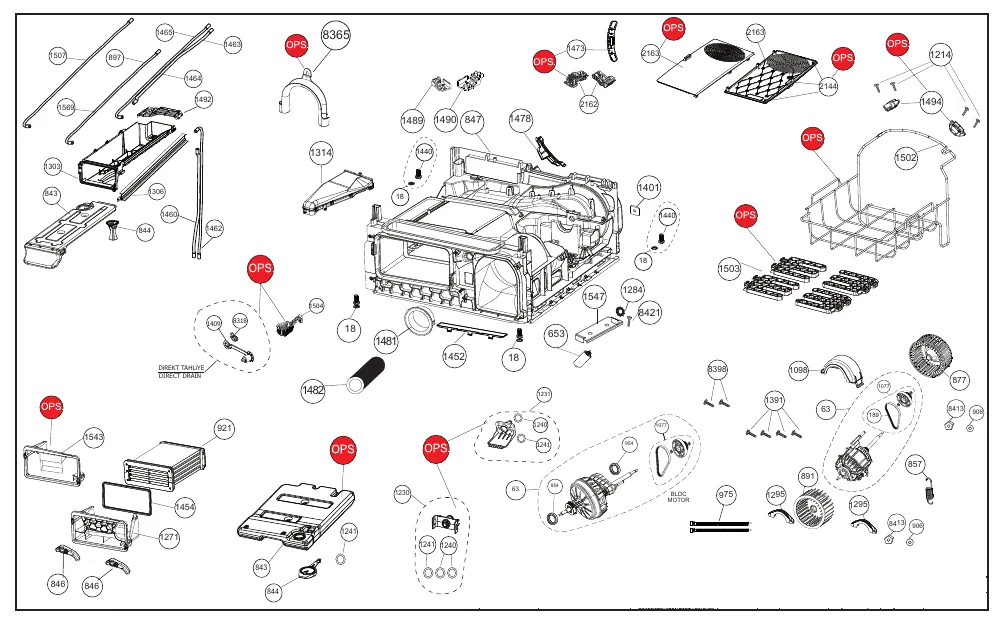 Vue éclatée BEKO DU10112CX0W 7182483350
