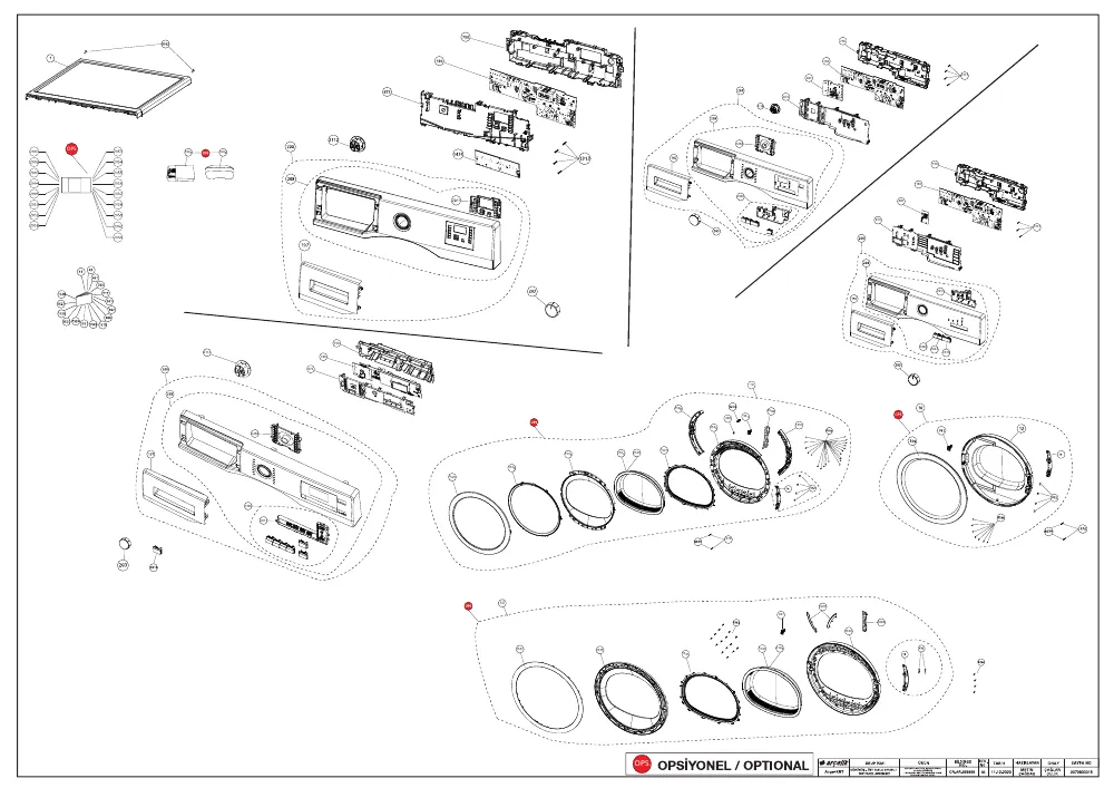 Vue éclatée BEKO DE9333GA0W 7188288120