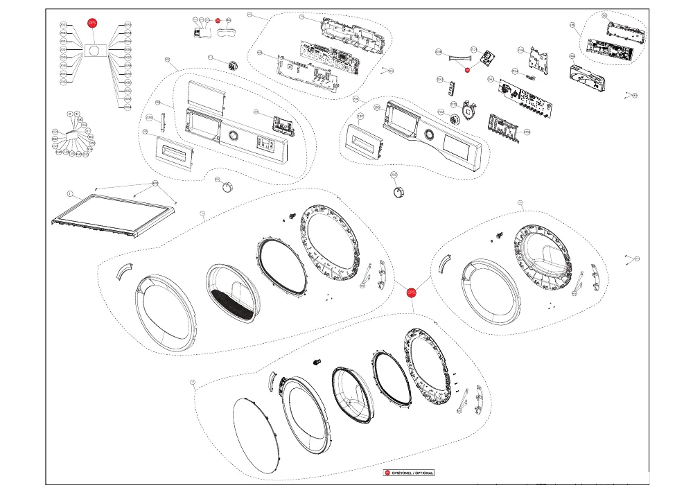 Vue éclatée BEKO DM7412GA0W 7188301190