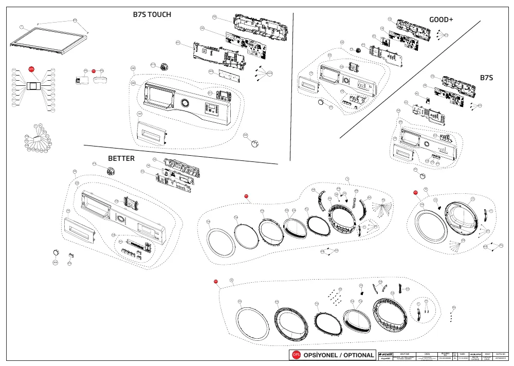 Vue éclatée BEKO DS7433PA0W 7188231610