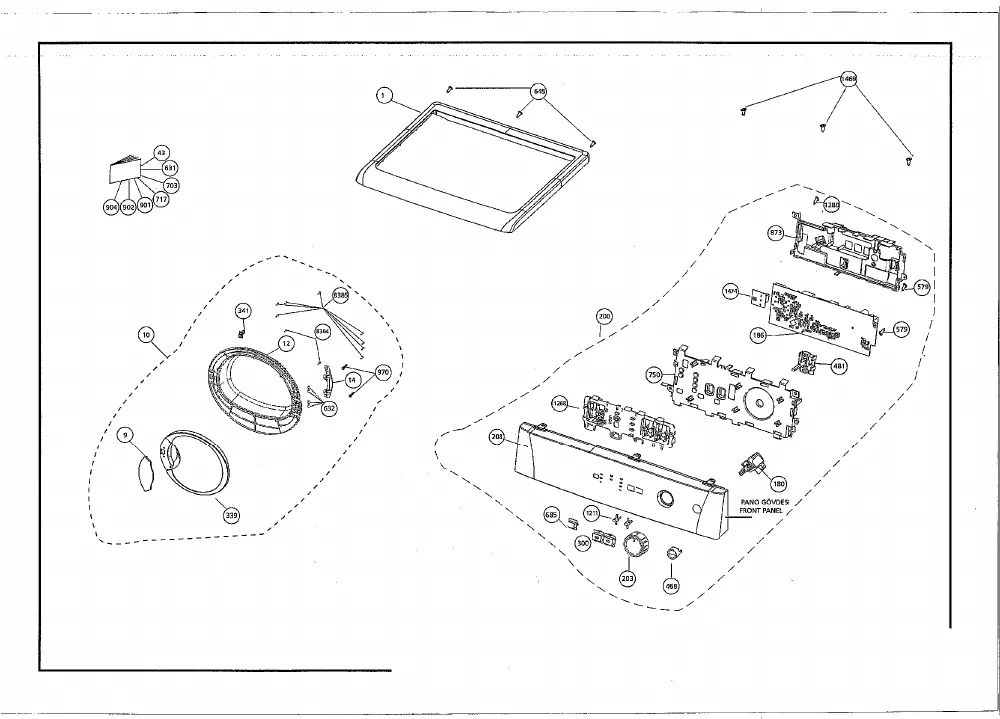 Vue éclatée BEKO DC7130 7182581500