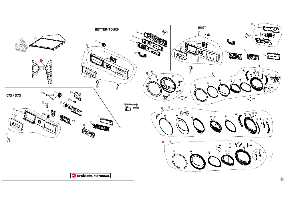 Vue éclatée BEKO DCY8502GX 7187842040