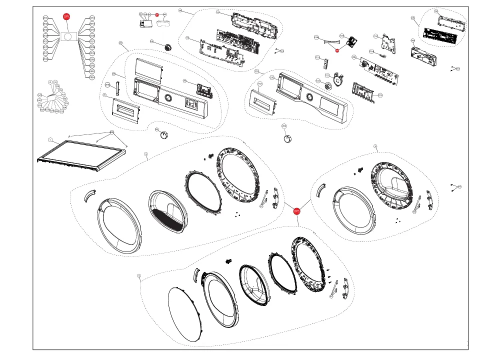 Vue éclatée BEKO SLP84W1 7188234410