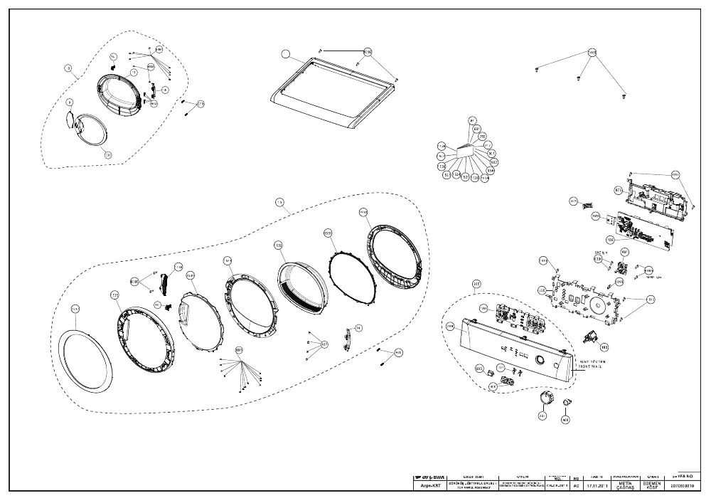 Vue éclatée BEKO DC7132S 7182541400