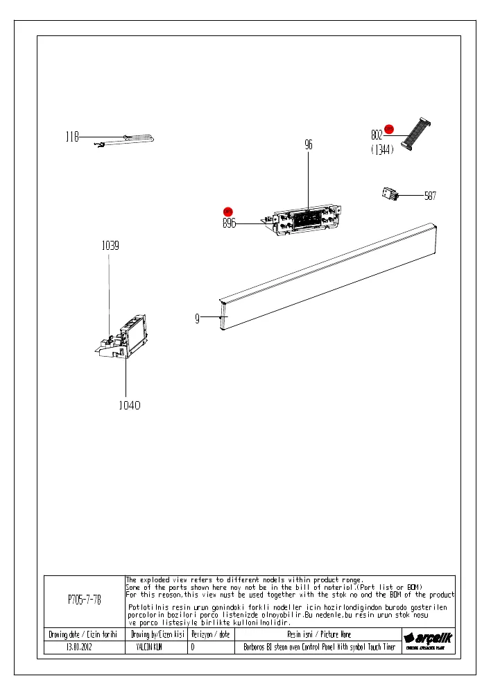 Vue éclatée BEKO BQM22400XP 7757886715