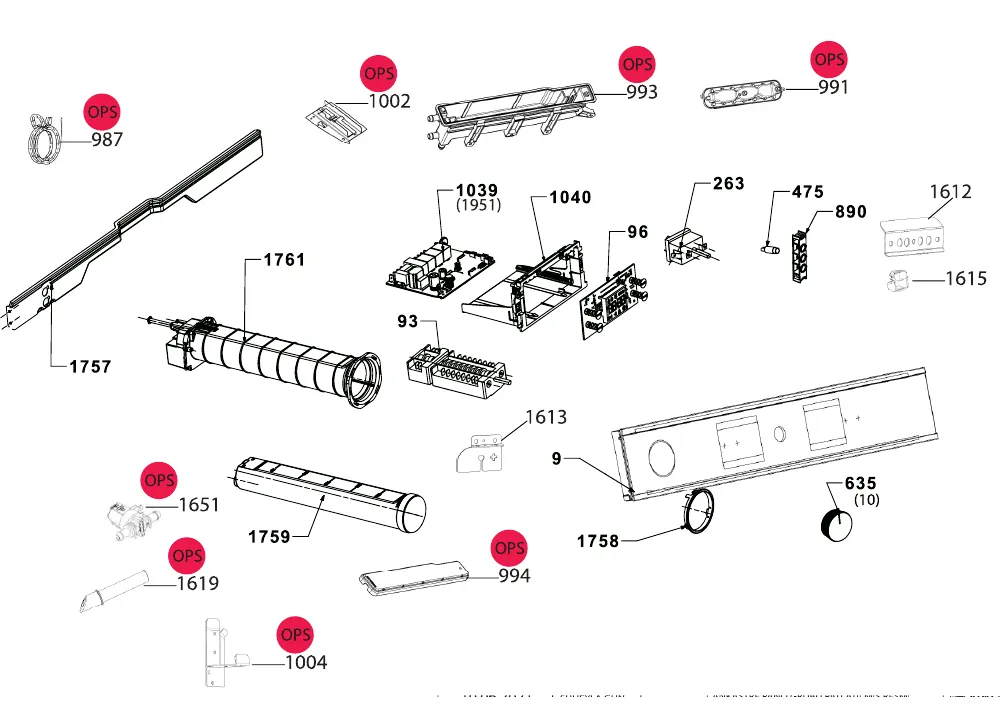Vue éclatée BEKO BBIS14300XCE 7768286740