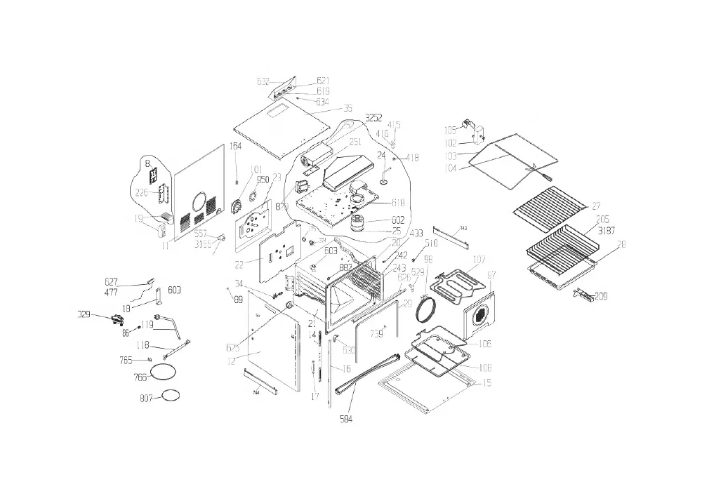 Vue éclatée BEKO 4200MW 6641873000
