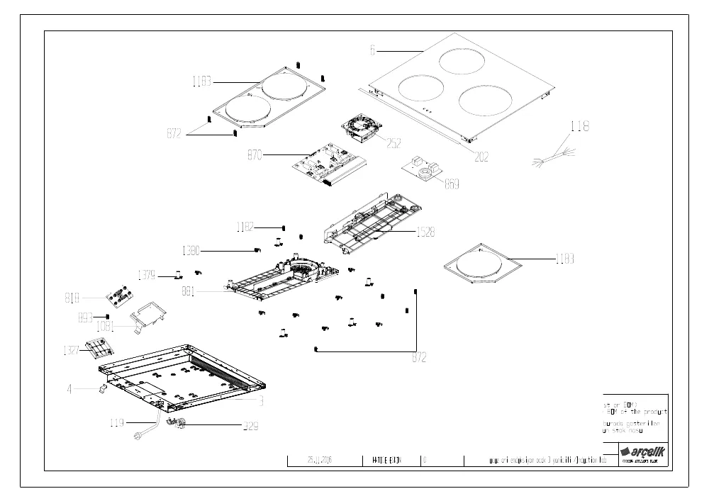 Vue éclatée BEKO BSE213400XP 7718186319