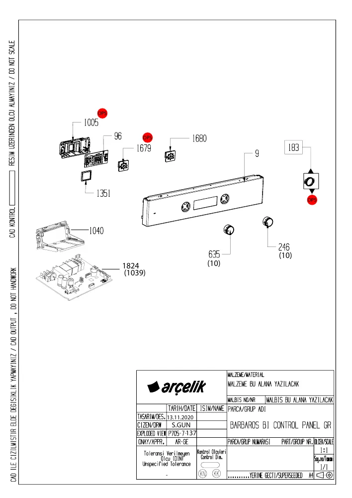 Vue éclatée BEKO BIE21305RXP 7757787638