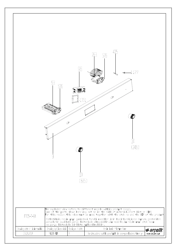 Vue éclatée BEKO BIRS25300XCS 7757887693