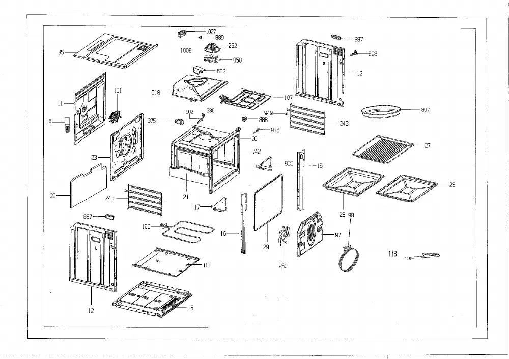 Vue éclatée BEKO OIM24500B 7759687632