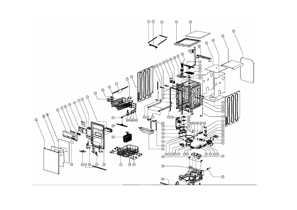 Vue éclatée SCHNEIDER SDW947DBM