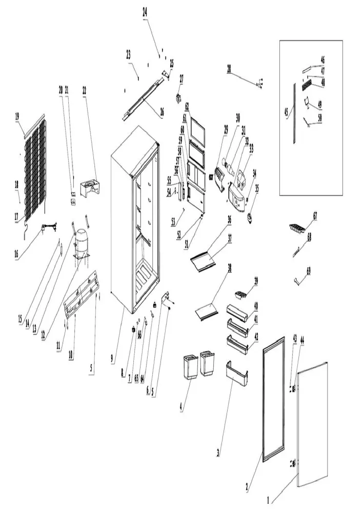 Vue éclatée SCHNEIDER SCRF882ASO