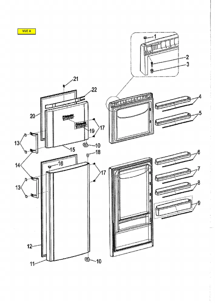 Vue éclatée HOTPOINT-ARISTON ENTMH192A1FW 84344