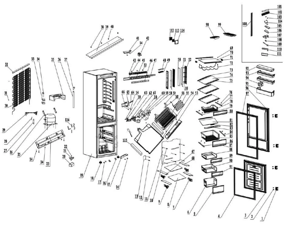 Vue éclatée SCHNEIDER SCRCA177BN