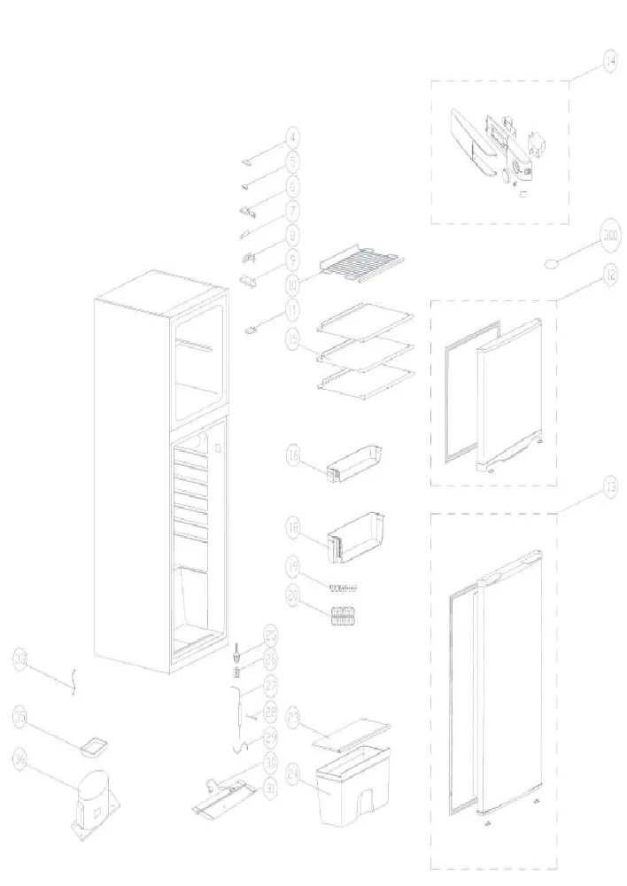 Vue éclatée SCHNEIDER SCDD205W