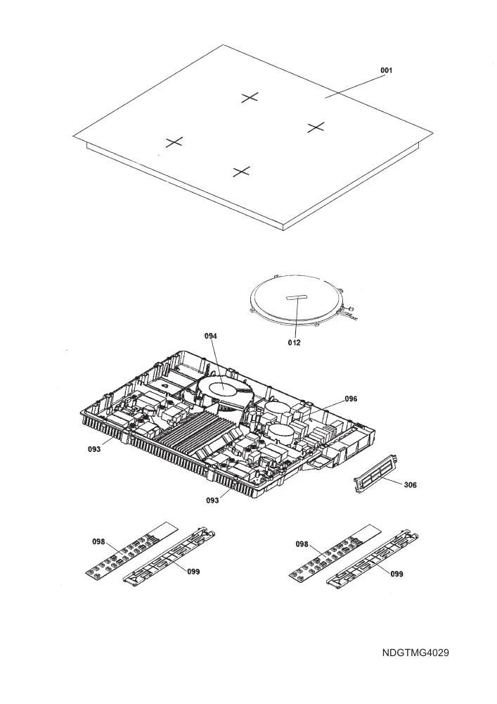 Vue éclatée AEG 78001KF-MN 69F 94959249800