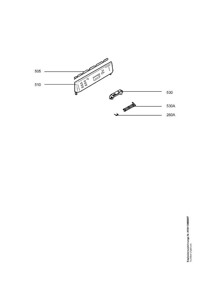 Vue éclatée AEG F80820 91123248200