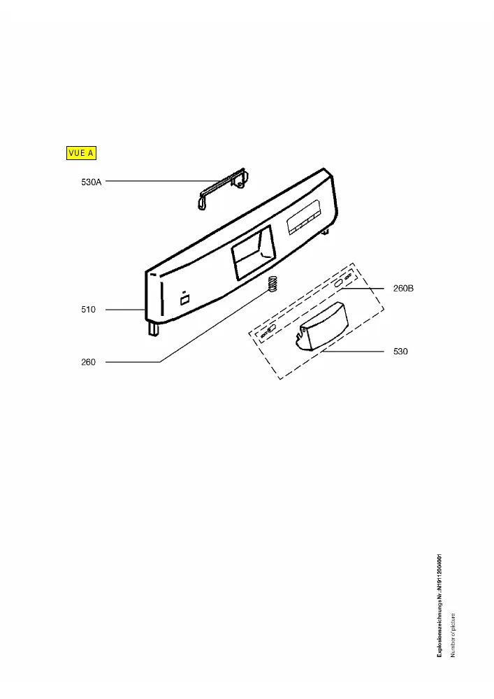 Vue éclatée AEG F80860 91137102800