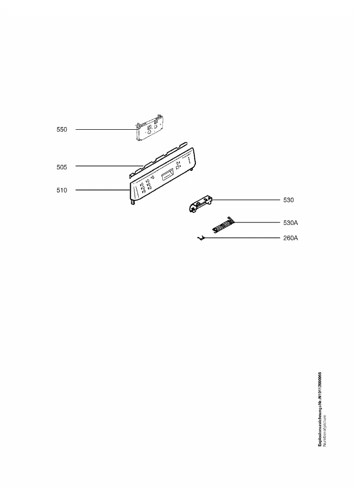 Vue éclatée AEG F40830 91123256800