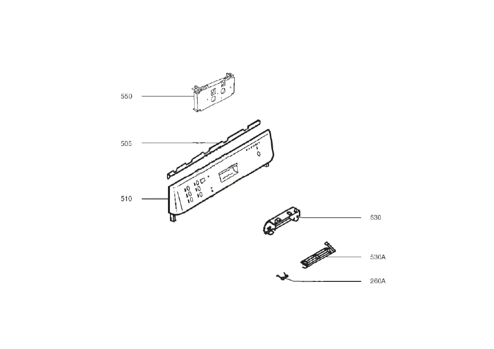 Vue éclatée AEG F40830 91123256801