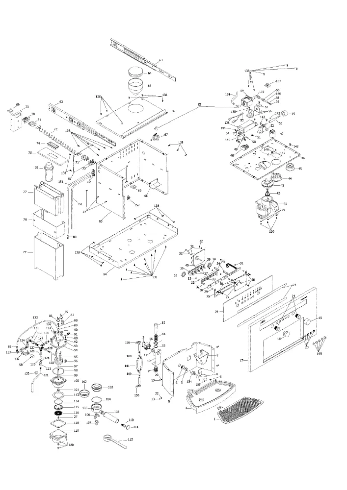 Vue éclatée AEG PE8036M 94772700200