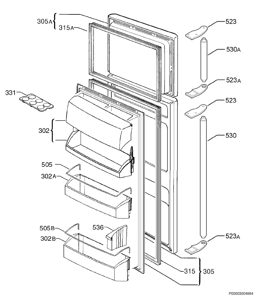 Vue éclatée AEG S75328DT 92558752704