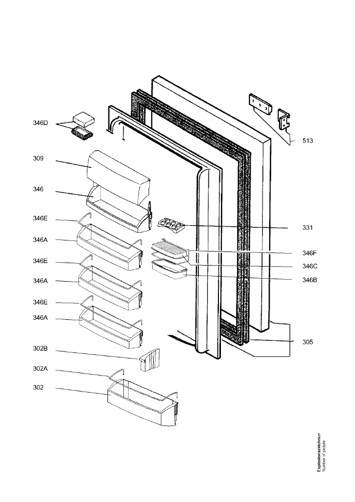 Vue éclatée AEG SK81240I 92341535400