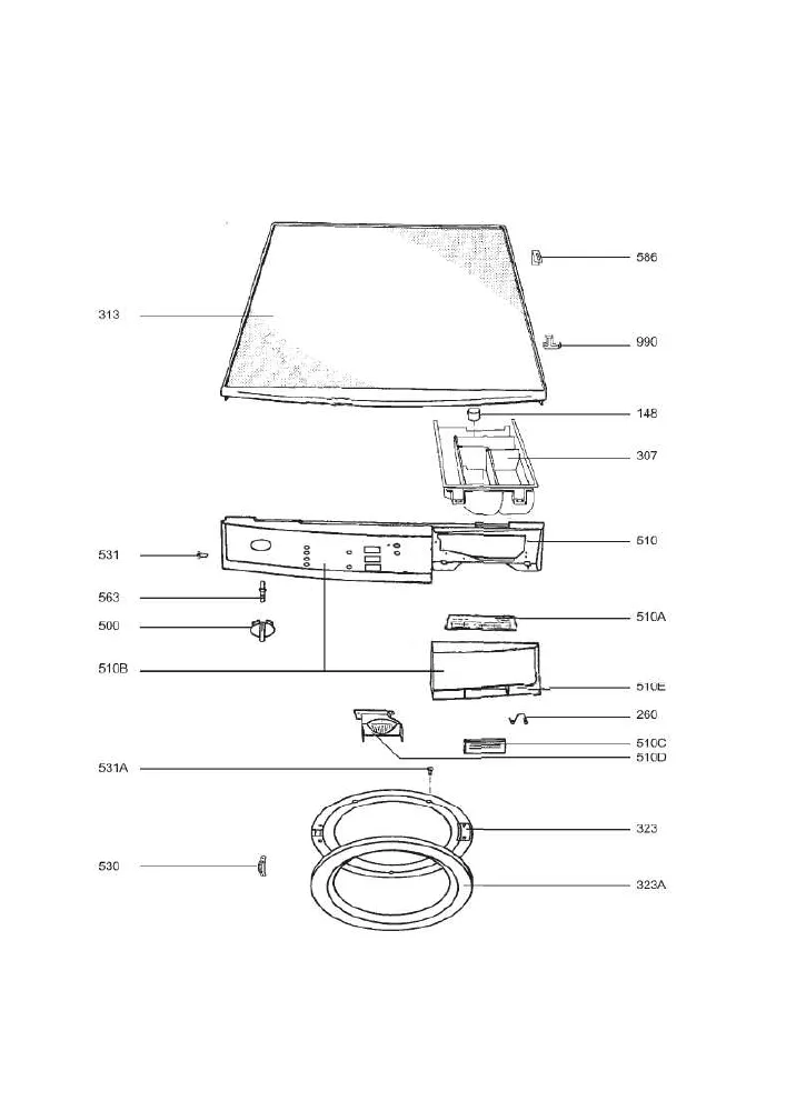 Vue éclatée AEG LAV86800-W 91400114200