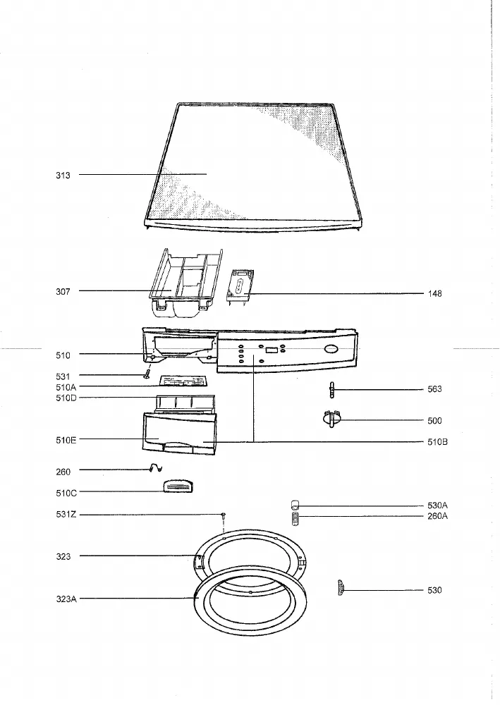 Vue éclatée AEG LAV88840 91400238500