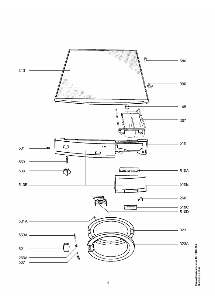 Vue éclatée AEG LAV72720W 91400132700