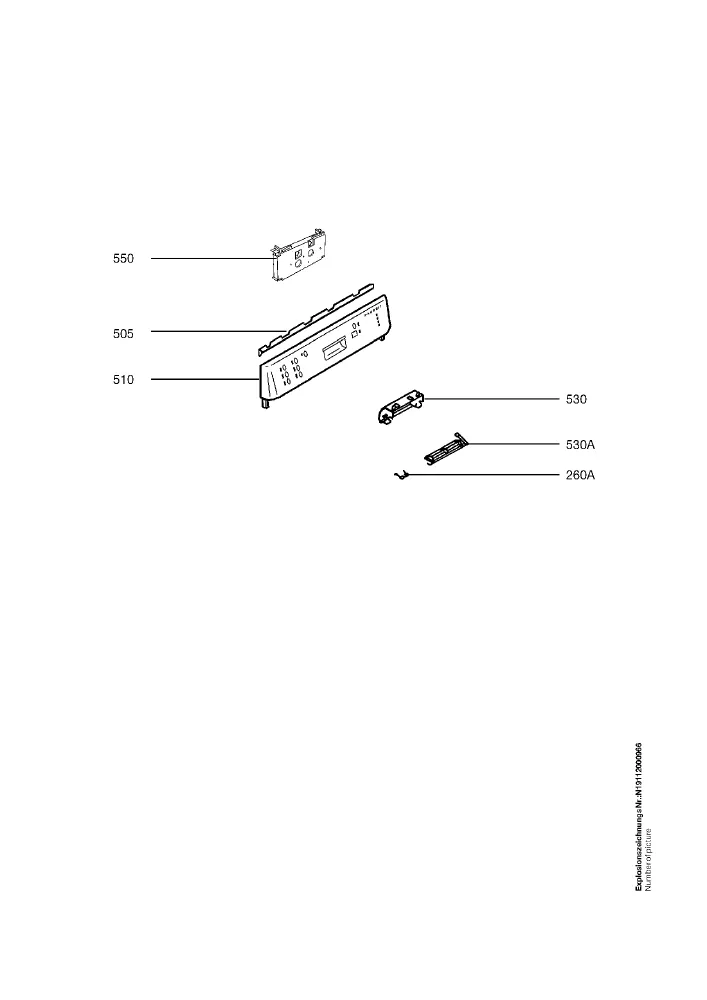 Vue éclatée AEG F50830 91123254800