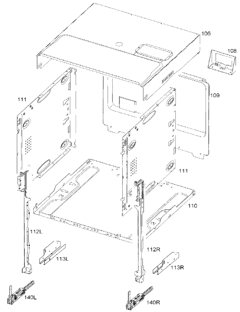 Vue éclatée AEG BS730410WM 94418728100